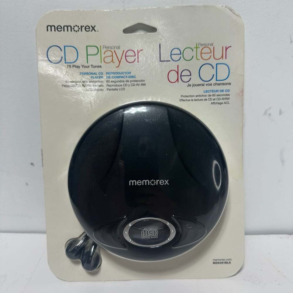 Memorex Personal CD Player MD6451BLK Skip Protection